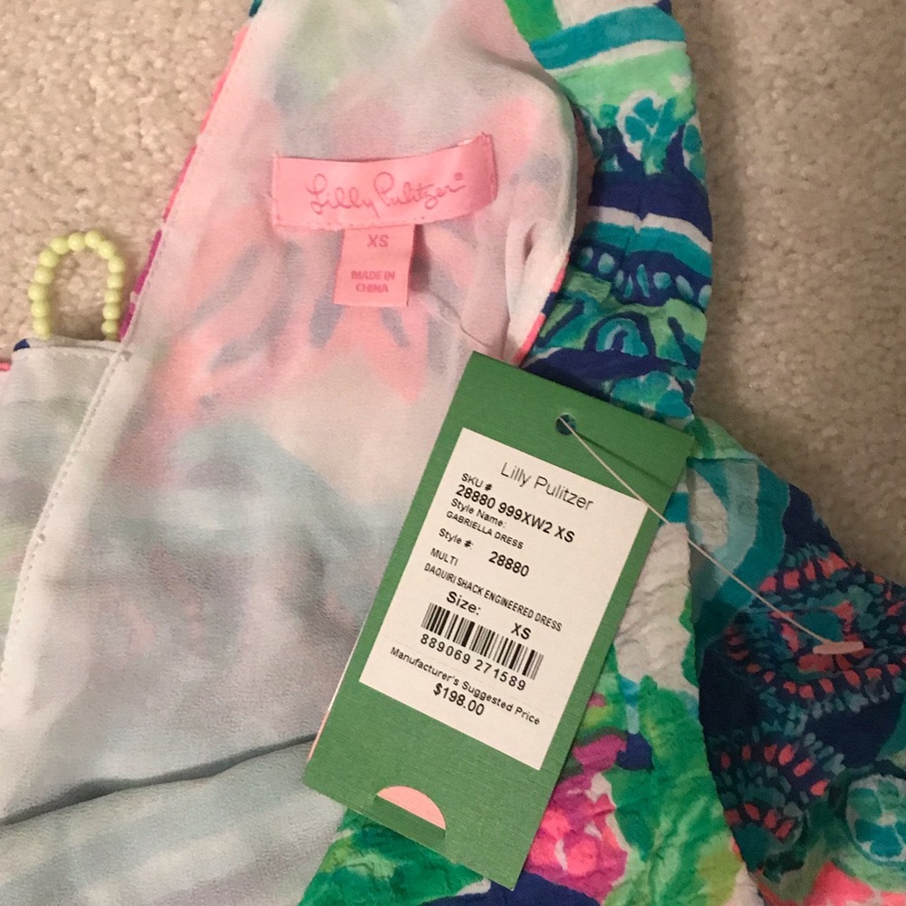 NWT Lilly Pulitzer Gabriella Dress Multi Daiquiri - Picture 5 of 5